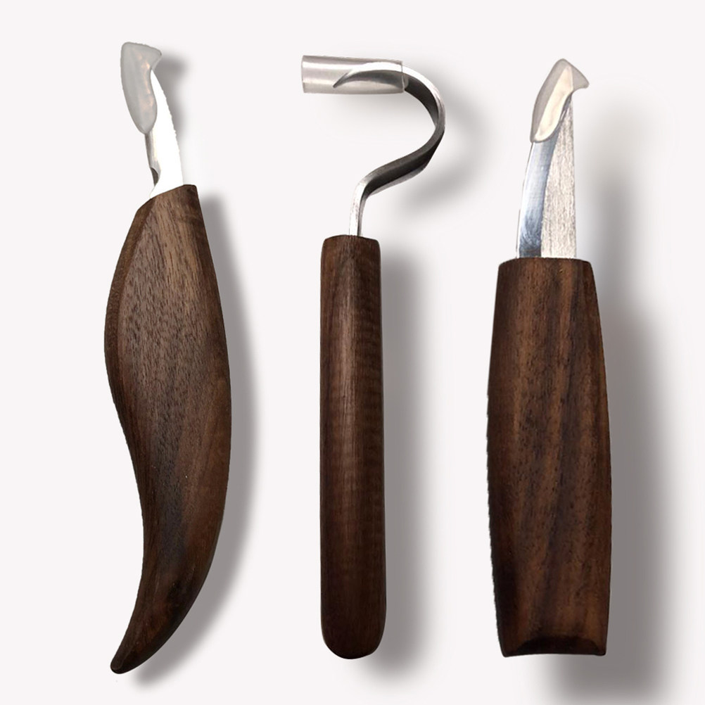 Wood Chisel Set - Juego de 5 cuchillos para tallar,